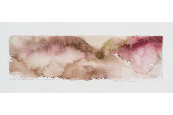 Transported XVI, Watercolour on Nujabi, 14x7 in.